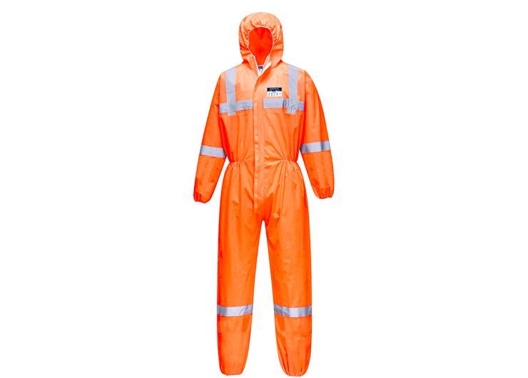 Coverall With Reflective Strips
