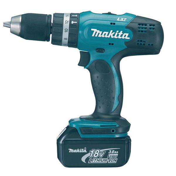 MAKITA DHP482RTJ COMBI DRILL 18VLI 1 X CHARGER 2 X BATT 4.0 Selkent Construction Fixings Tools